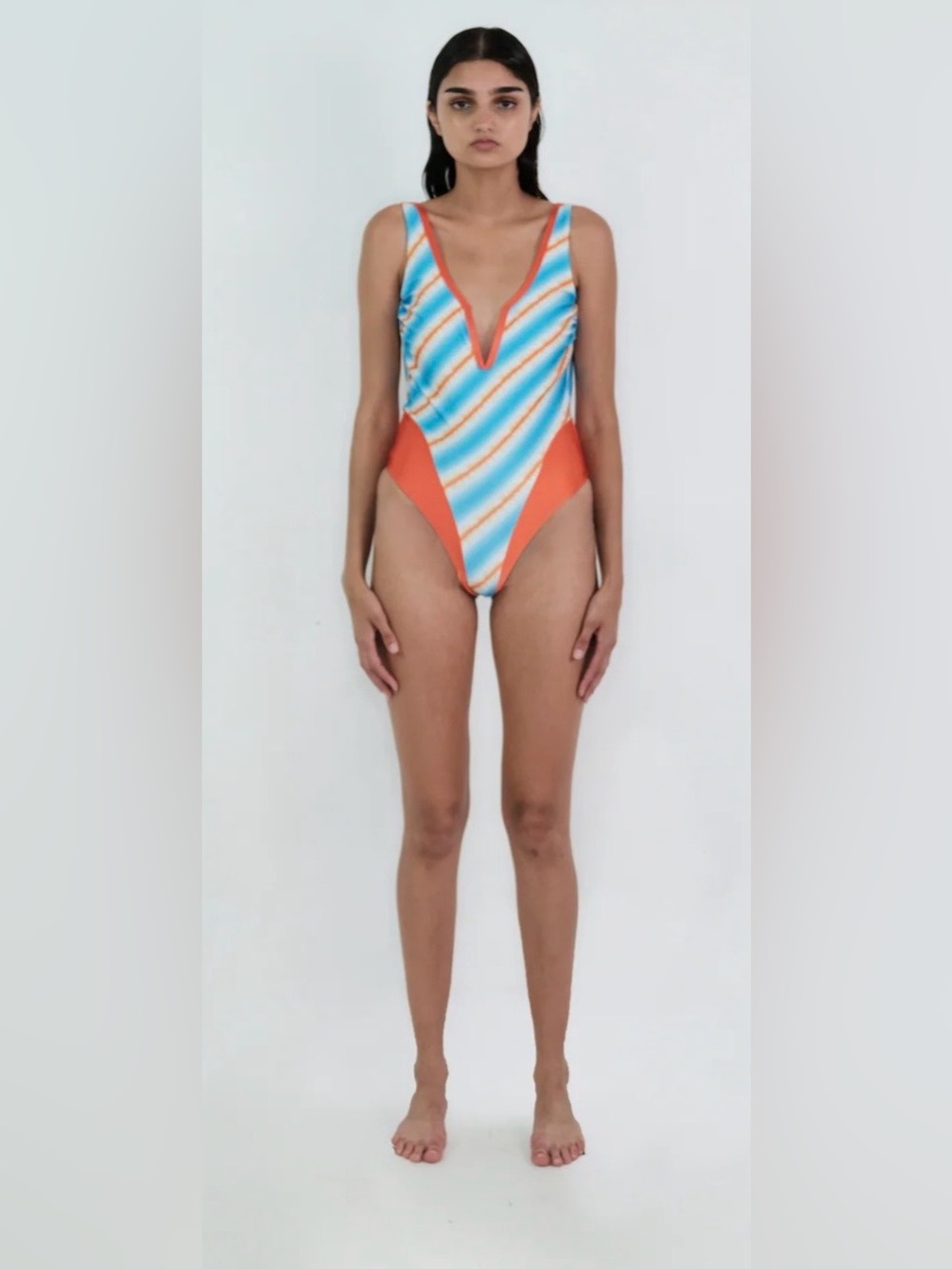 Maisie Wilen Shockwave One Piece Swimwear Shock Blue NWT Size Large
